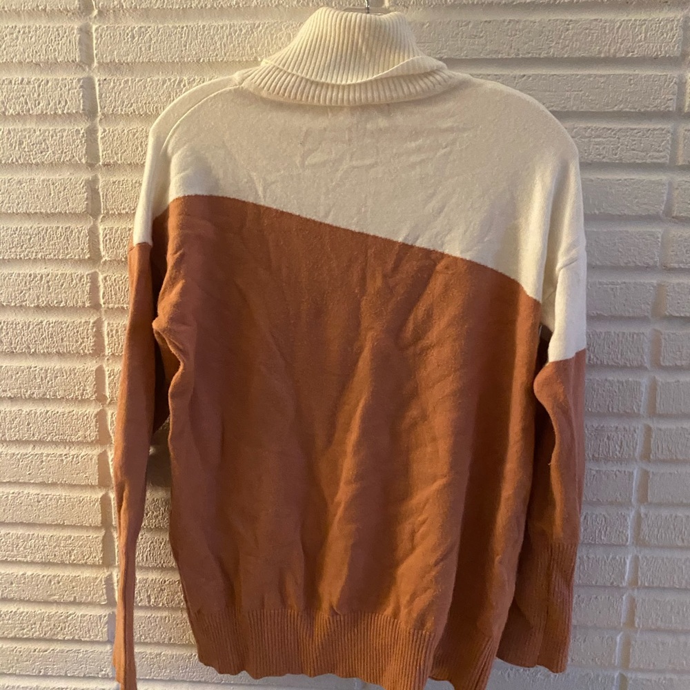 Color Block Sweater Turtleneck - image 4